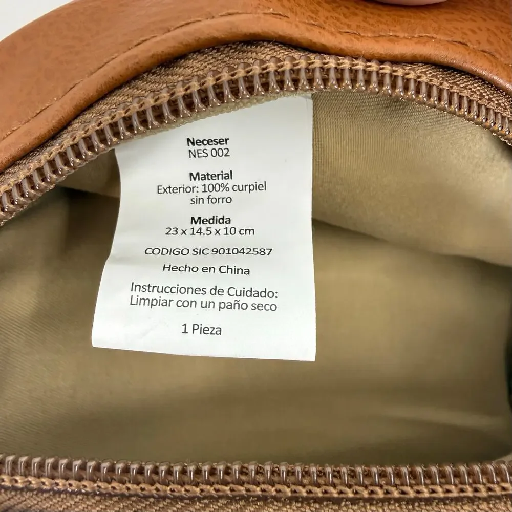 Kimpton Virgilio Toiletry Bag & Luggage Tag Brown 10